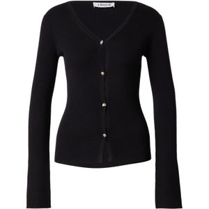 EDITED Gebreid vest 'Davi'  zwart