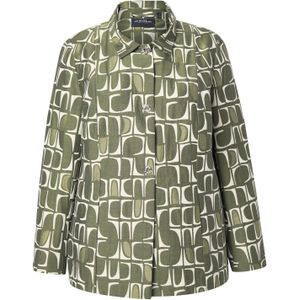 Ulla Popken Tussenjas  donkergrijs / offwhite