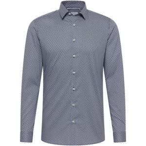 Eterna - Overhemd - Navy - SUPER SLIM NON IRON - Lange Mouwen
