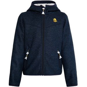 Schmuddelwedda Fleece jas 'Keyti'  marine / geel