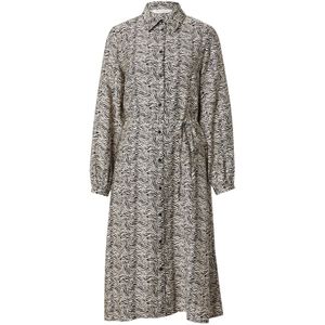 MSCH COPENHAGEN Blousejurk 'Cielo Amabella'  beige / zwart