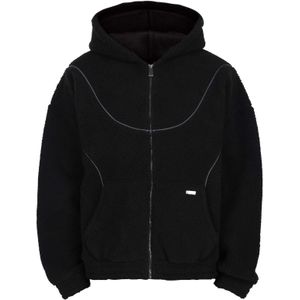 Dropsize Sweatvest  grijs / zwart