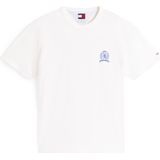 Tommy Jeans Shirt 'PLAY'  ecru / blauw / rood