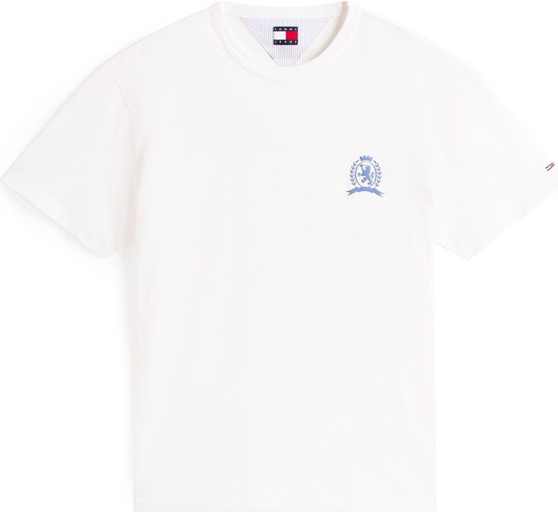 Tommy Jeans Shirt 'PLAY'  ecru / blauw / rood