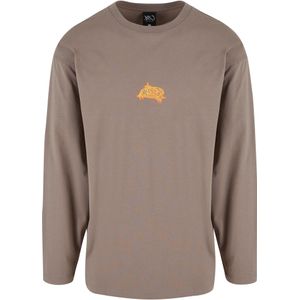 K1X Shirt 'Alien Smash'  duifblauw / brokaat / donkeroranje / zwart