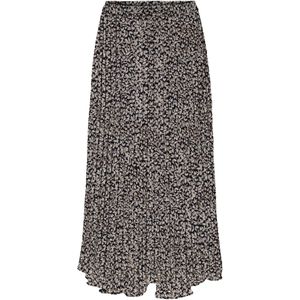 ONLY - Lange Plissérok - Zwart - Polyester