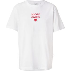 Joop Jeans - T-shirt Tymber - Open White - Met Frontprint