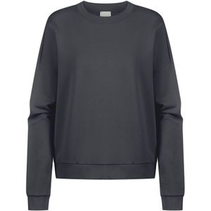Mey - Sweatshirt - Donkergrijs - Katoen - Lange Mouw - Losse Pasvorm