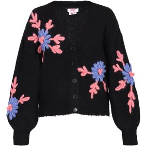 MYMO Oversized vest  royal blue/koningsblauw / pitaja roze / zwart