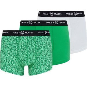 WESTMARK LONDON Boxershorts 'Oscar'  groen / zwart / wit