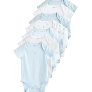 Next Rompertje/body  blauw / wit