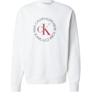 Calvin Klein Jeans Sweatshirt  rood / zwart / wit