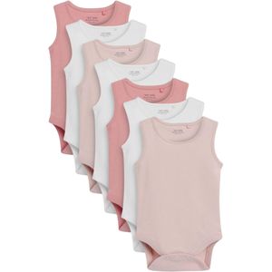 Next Rompertje/body  grijs / pink