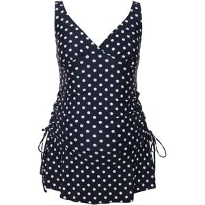Ulla Popken Tankini  marine / wit