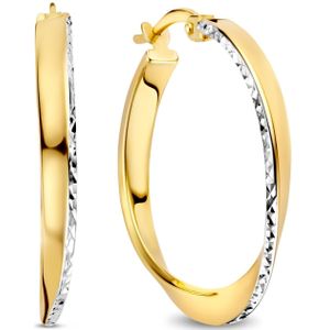 Rivoli - Laura - Creolen - Goud - Diamantgeslepen Afwerking