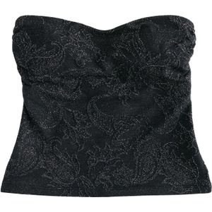 Next Tankinitop  zwart / zilver