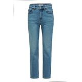 Salsa - True Overdye - Spijkerbroek - Blauw - Hoge Taille - Slanke Cropped Pijp