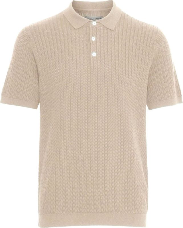 Casual Friday - CFKarl - Poloshirt - Taupe - Knoopsluiting