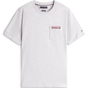 TOMMY HILFIGER Shirt 'AMERICANA'  marine / lichtgrijs / rood