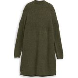 Tom Tailor Denim - Gebreide Jurk - Knielang - Ribbreisel - Lange Mouwen