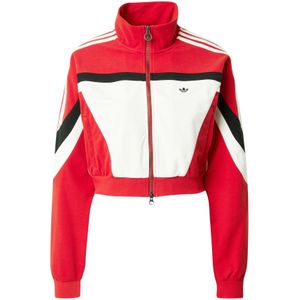 ADIDAS ORIGINALS Fleece jas  rood / zwart / wit