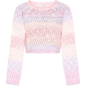 IZIA Trui 'Fashion Look'  lavendel / lichtlila / koraal / oudroze