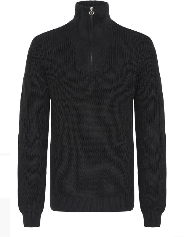 BLEND - BHDeno - Trui - Zwart - Col - Lange Mouw