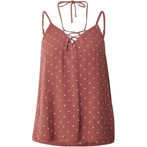 ABOUT YOU Top 'Elna'  roestbruin / wit