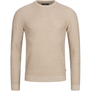 JEFF Trui 'Crespo'  beige / zwart