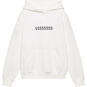 Pull&Bear Sweatshirt 'PACIFIC'  lichtgrijs / donkergrijs / zwart / wit