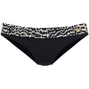 Look - Bikinibroekje - Zwart - Crème - Polyamide