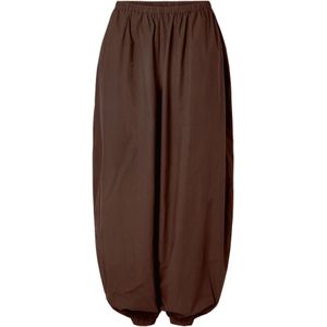 PIECES Broek 'PCBella'  bruin