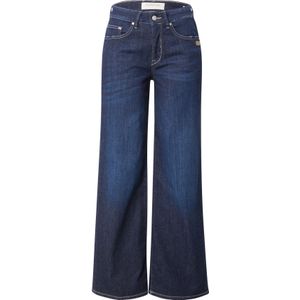 Gang - Jeans - Donkerblauw - Denim - Wide Leg, Mid Waist, Heavy Washed