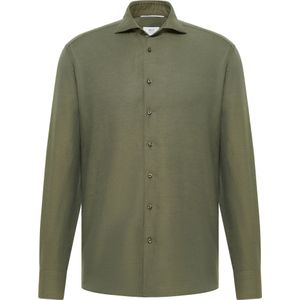 Kaki Overhemd - Lange Mouwen - Cut-awaykraag - EASY IRON