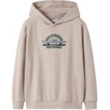 NAME IT Sweatshirt 'NKMVugo'  beige / blauw / spar / zwart