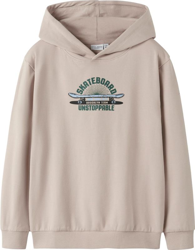 NAME IT Sweatshirt 'NKMVugo'  beige / blauw / spar / zwart