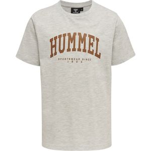Hummel - Kinder Fast T-Shirt - Light Grey Melange - Korte Mouwen