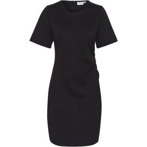 SAINT TROPEZ - Genny - Jurk - Zwart - Knielengte - Slanke Pasvorm