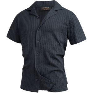 INDICODE JEANS Overhemd 'Crepe'  navy