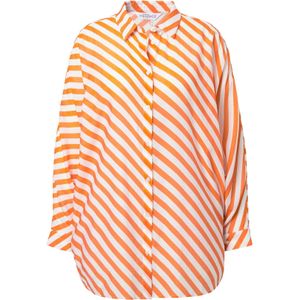 Studio Untold Blouse  oranje / wit