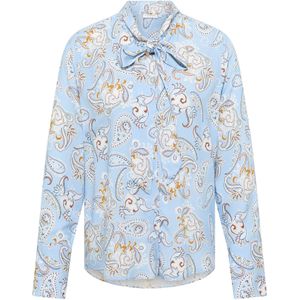 ETERNA - Blouse - Lichtblauw - Klassieke Blouse - Lange Mouw