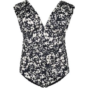 Swim by Zizzi Badpak 'Skipa'  zwart / wit