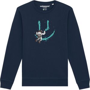 Watapparel Sweatshirt ' Graffiti Astronaut '  navy / gemengde kleuren