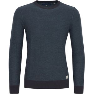 BLEND Trui 'Nathan'  donkerblauw / offwhite