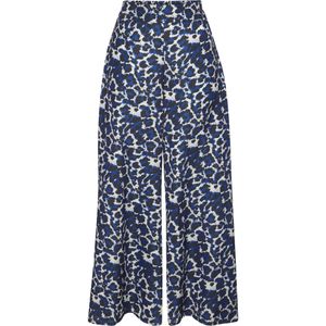 Lascana - Geweven Broek - Blauw leo - Driekwartbroek