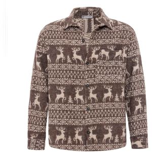 Dandalo Overhemd  lichtbeige / bruin