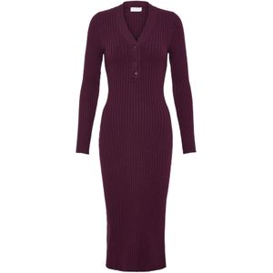 LeGer by Lena Gercke Gebreide jurk 'Nannette'  aubergine