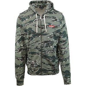 DIESEL Sweatvest  kaki / donkergroen / zwart / wit