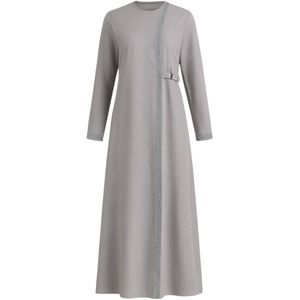 fashionshowcase Jurk 'Leila-Ferace'  lichtgrijs