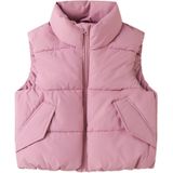 NAME IT - Puffer Gilet - Mouwloos - Met Afneembare Capuchon - Polyester Voering